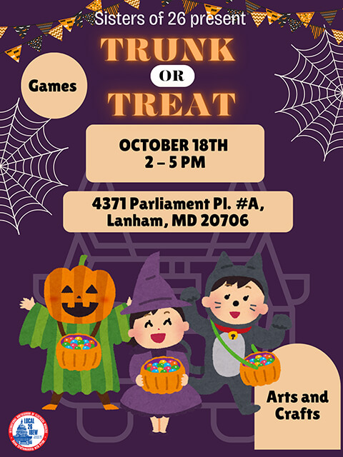 Sisters of 26 Trunk or Treat